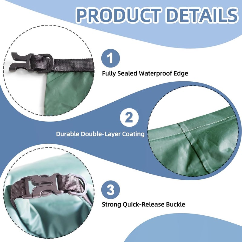ILZAR Store 6PCS Dry Bags Waterproof, Lightweight Dry Bags for Kayaking Waterproof，Outdoor Waterproof Bag for Kayaking Hiking Boating Camping - Image 4